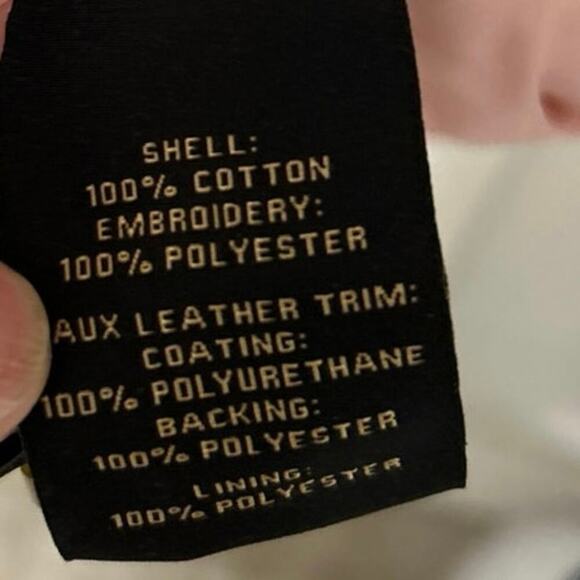 KATHY IRELAND NWT Gabrielle Petal Pink  Cotton Eyelet Trench Coat Size Large - Picture 15 of 16